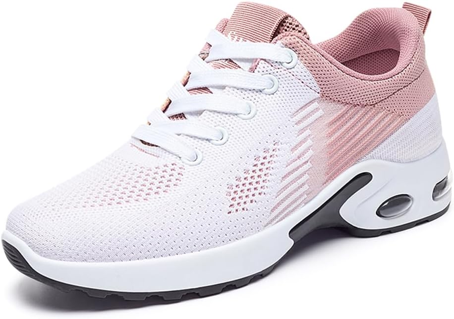 ne Women Sneakers Air Cushion Running Shoes Lightweight Tennis Walking Shoes Mesh Breathable Gym Work Fashion Sneakers Athletic Comfortable Casual