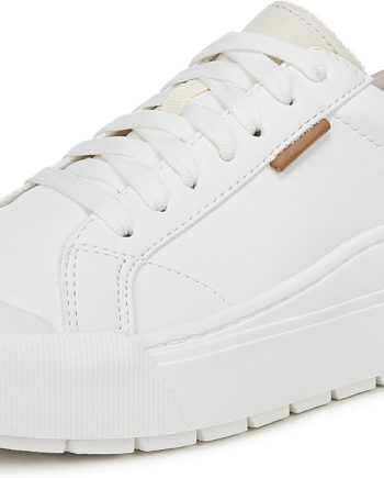 Women  Platform Slip On Fashion Sneaker,White Smooth,8