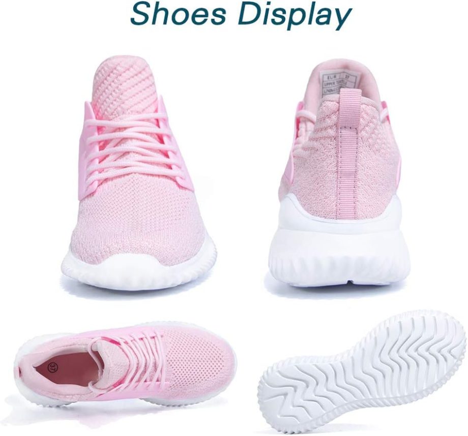 Women Walking Shoes - Slip On Tennis Running Shoes Memory Foam Lightweight Work Sneakers for Indoor Outdoor Gym