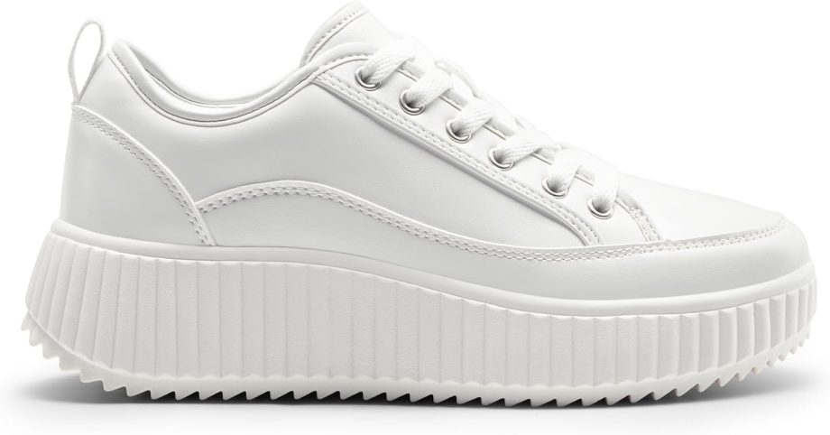 Women Platform Chunky Lightweight Comfortable Casual Lace-Up  Fashion Sneakers
