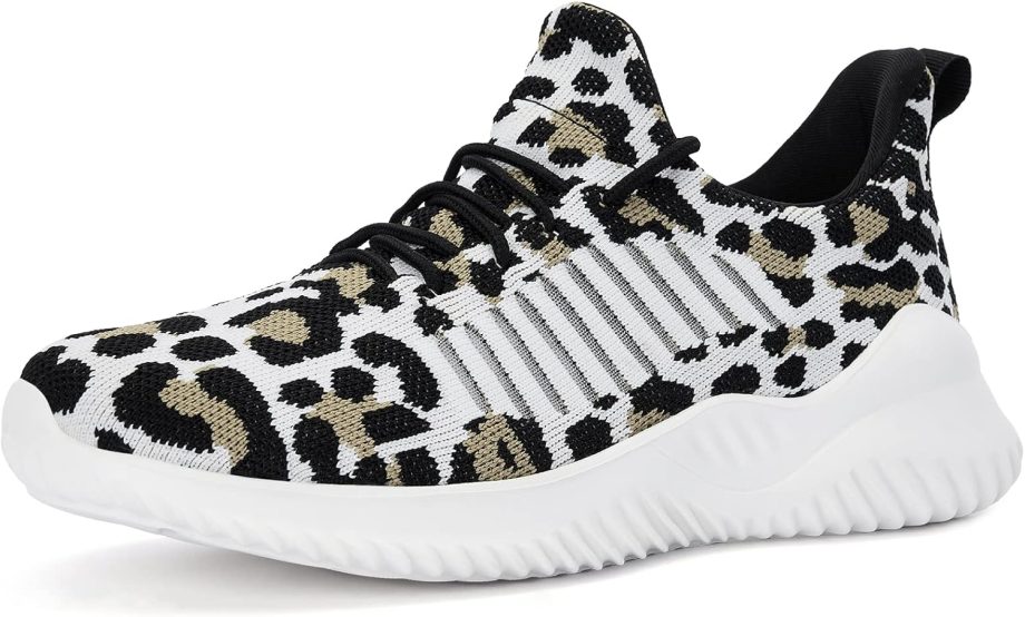 Women Walking Shoes - Slip On Tennis Running Shoes Memory Foam Lightweight Work Sneakers for Indoor Outdoor Gym
