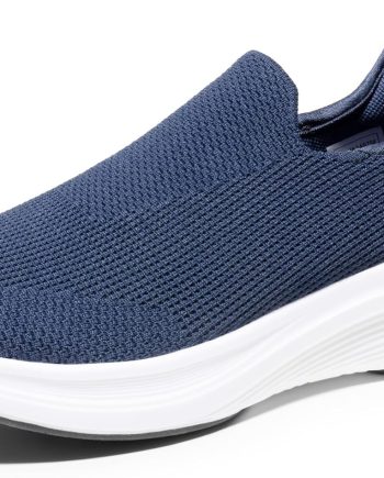 Men’s Hands Free Slip- Loafers Comfortable Walking Shoes Breathable Knit Casual Sneakers