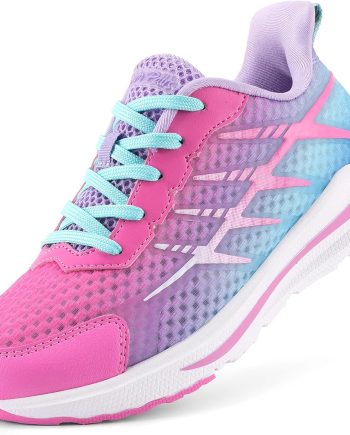 Boys Girls Shoes Kids Tennis Athletic Running Footwear Lace Up Walking  Breathable Lightweight Sneakers for Little/Big Kid