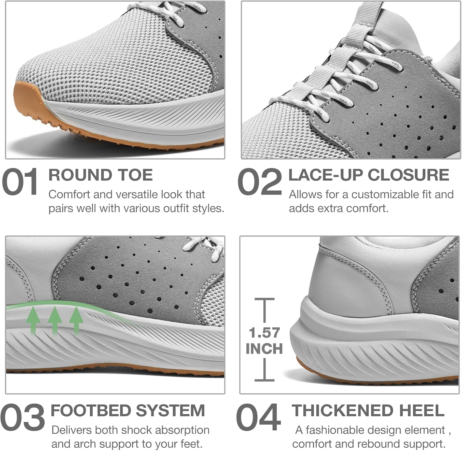 Men’s Slip   Sneakers, Comfortable Casual Workout Shoes, Breathable Walking Shoes,  Workout Shoes Lightweight Breathable Walking Shoes with Arch Support